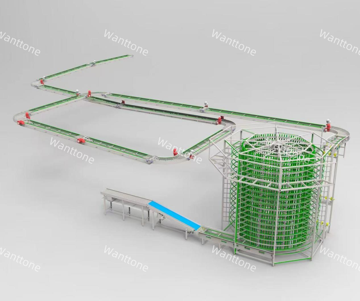 Spiral Tower Conveyor Production Line